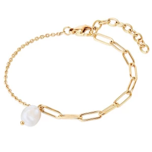 Foto van product Valero Pearls Armband goudgeel / parelwit