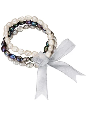Foto van product Valero Pearls Armband grijs / antraciet / wit