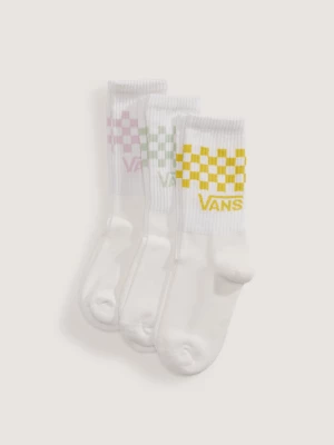 Foto van product Vans - Classic Check Crew Sokken (3 paar)unisex, Wit, Grootte: XS (31-34)