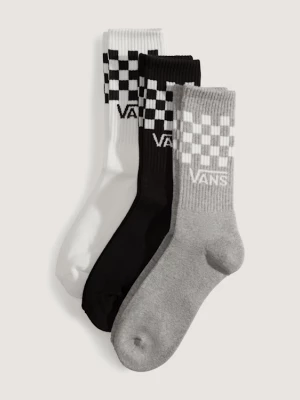 Foto van product Vans - Classic Check Crew Sokken (3 paar)unisex, Zwart, Grootte: S (34.5-38​)