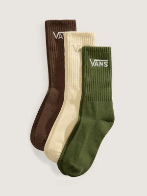 Foto van product Vans - Classic Crew Sokken (3 paar), Man, Groen, Grootte: L (42.5-47​)