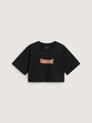 Foto van product Vans - Y2K Boho Relax Crop Tee, Vrouw, Zwart