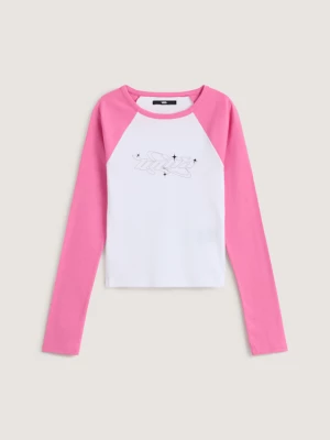 Foto van product Vans - Y2K Star Raglan Tee met lange mouwen, Vrouw, Roze