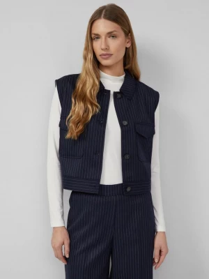 Foto van product Verkort gilet in een ontspannen pasvorm met elastische zoom s.Oliver blauw
