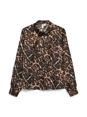 Foto van product VERO MODA Blouse 'VMHuxley' lichtbeige / lichtbruin / zwart