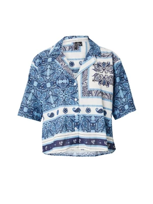 Foto van product VERO MODA Blouse 'VMMILAN OMIA' navy / lichtblauw / wit
