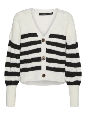 Foto van product VERO MODA Gebreid vest 'VMLEA' zwart / wit