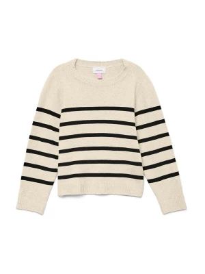 Foto van product Vero Moda Girl Trui 'VMSABA' lichtbeige / zwart