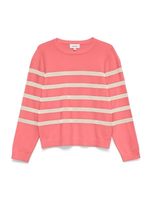 Foto van product Vero Moda Girl Trui 'VMSaba' zilvergrijs / zalm roze