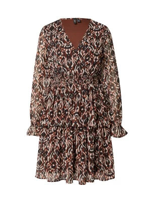 Foto van product VERO MODA Jurk 'HOLLY' karmijnrood / zwart / wit