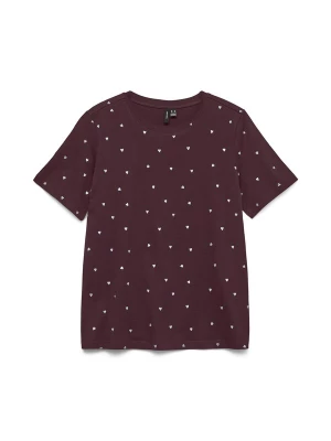 Foto van product VERO MODA Shirt 'VMPAULINA' wijnrood / zilver