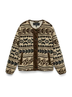Foto van product VERO MODA Tussenjas 'VMLindau' chocoladebruin / cappuccino / zwart