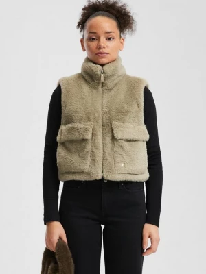 Foto van product Vest in bontlook QS beżowy