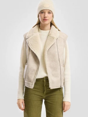 Foto van product Vest in lamsvachtlook QS beżowy