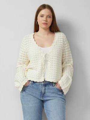 Foto van product Vest met ajourpatroon QS crème