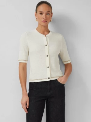 Foto van product Vest met korte mouwen, glittergaren en structuurpatroon s.Oliver crème