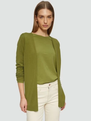 Foto van product Vest van viscose / katoenmix s.Oliver olijfgroen