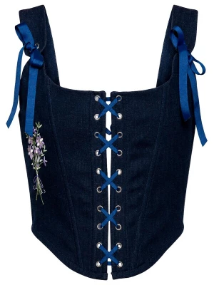 Foto van product VIADALINNO Korset 'Midnight Daisy Corset' navy