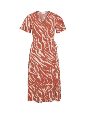 Foto van product VILA Jurk 'VILOVIE' roestrood / wit