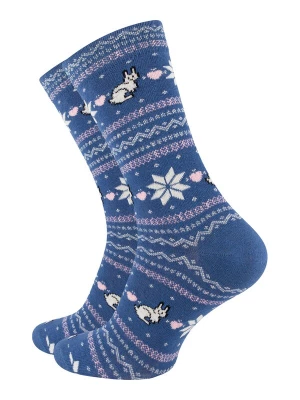 Foto van product Vincent Creation Sokken blauw / rosa / wit