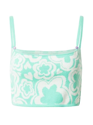 Foto van product Vintage Supply Gebreide top lichtgroen / wit