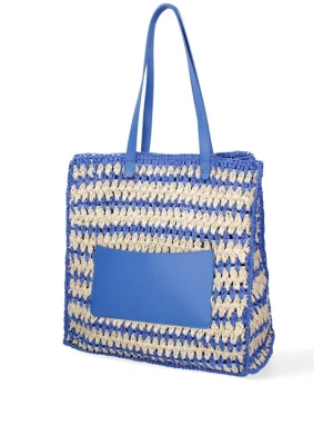 Foto van product Viola Castellani Shopper blauw / natuurwit
