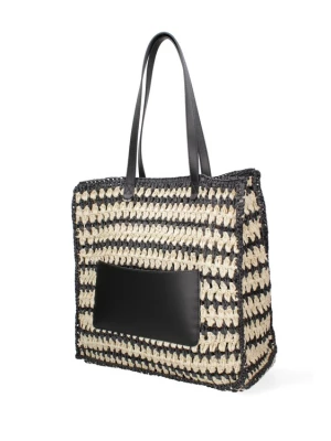 Foto van product Viola Castellani Shopper zwart / natuurwit