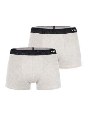 Foto van product VIP Boxershorts ' Premium Jersey Stretch ' lichtgrijs / grijs gemêleerd