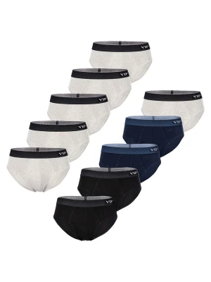 Foto van product VIP Slip ' Premium Jersey Stretch ' navy / lichtgrijs / grijs gemêleerd / zwart