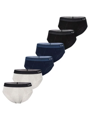 Foto van product VIP Slip ' Premium Jersey Stretch ' navy / lichtgrijs / grijs gemêleerd / zwart