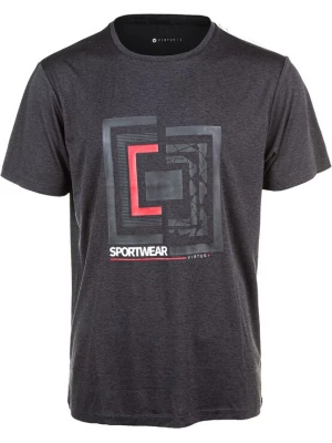 Foto van product Virtus Shirt 'Utert' rood / zwart gemêleerd / wit