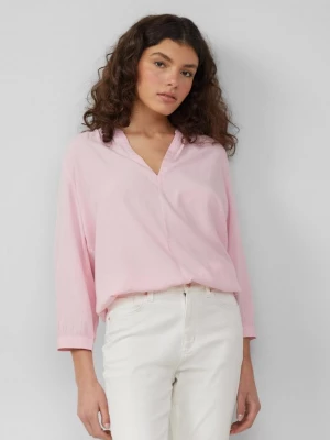 Foto van product Viscose blouse met plooitjes op de schouders QS roze