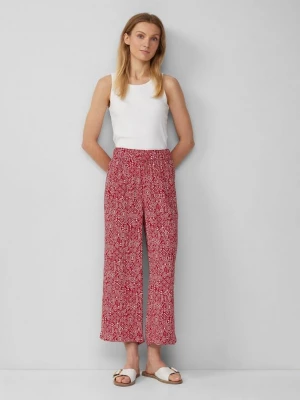 Foto van product Viscose broek met elastische tailleband s.Oliver rood