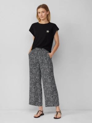 Foto van product Viscose broek met elastische tailleband s.Oliver zwart
