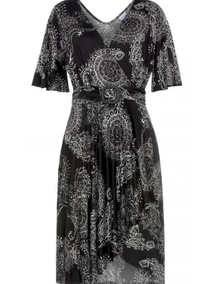 Foto van product VIVANCE Jurk zwart / wit