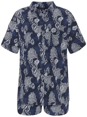 Foto van product VIVANCE Korte pyjama 'Dreams' navy / wit