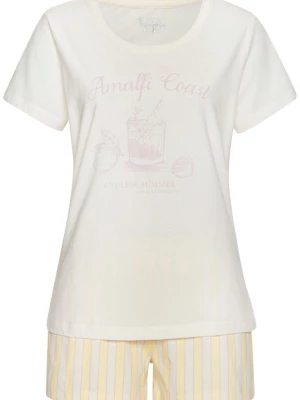 Foto van product VIVANCE Korte pyjama geel / rosa / wolwit