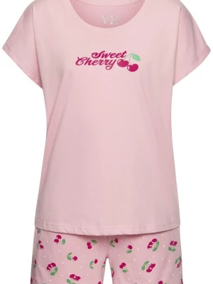 Foto van product VIVANCE Korte pyjama groen / bessen / rosa