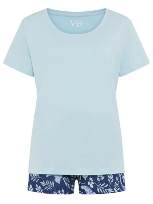 Foto van product VIVANCE Korte pyjama lichtblauw / donkerblauw