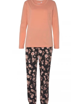 Foto van product VIVANCE Pyjama 'Dreams' abrikoos / perzik / zwart