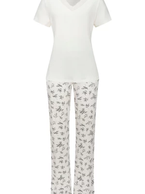 Foto van product VIVANCE Pyjama 'Dreams' lichtbeige / zwart