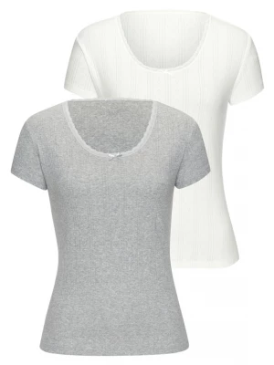 Foto van product VIVANCE Shirt grijs / wit