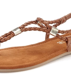 Foto van product VIVANCE Teenslipper bruin / goud