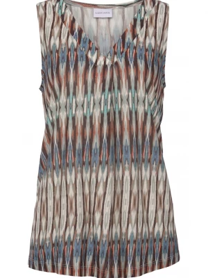 Foto van product VIVANCE Top turquoise / duifblauw / bruin / grijs