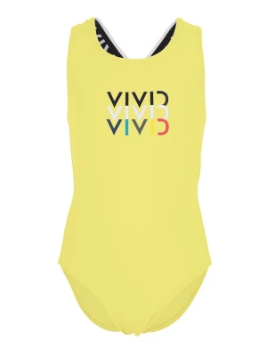 Foto van product VIVID Badpak blauw / limoen / zwart / wit