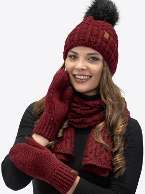 Foto van product Vivisence Vingerhandschoenen '7015R' bourgogne