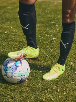 Foto van product Voetbalschoenen voor harde ondergrond Puma neongeel