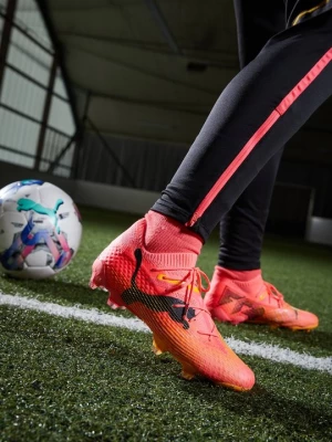 Foto van product Voetbalschoenen voor harde ondergrond Puma oranje gemêleerd