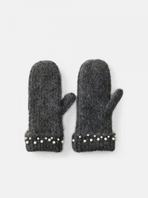 Foto van product Wanten Pieces donkergrijs gemêleerd