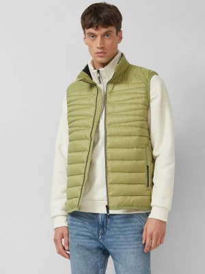 Foto van product Warm gewatteerd vest met opstaande kraag en contrasterende details s.Oliver groen